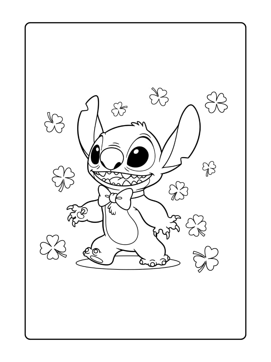 50+ Stitch Kleurplaat Gratis Printen - Kleurplaat.center, image size:900x1200