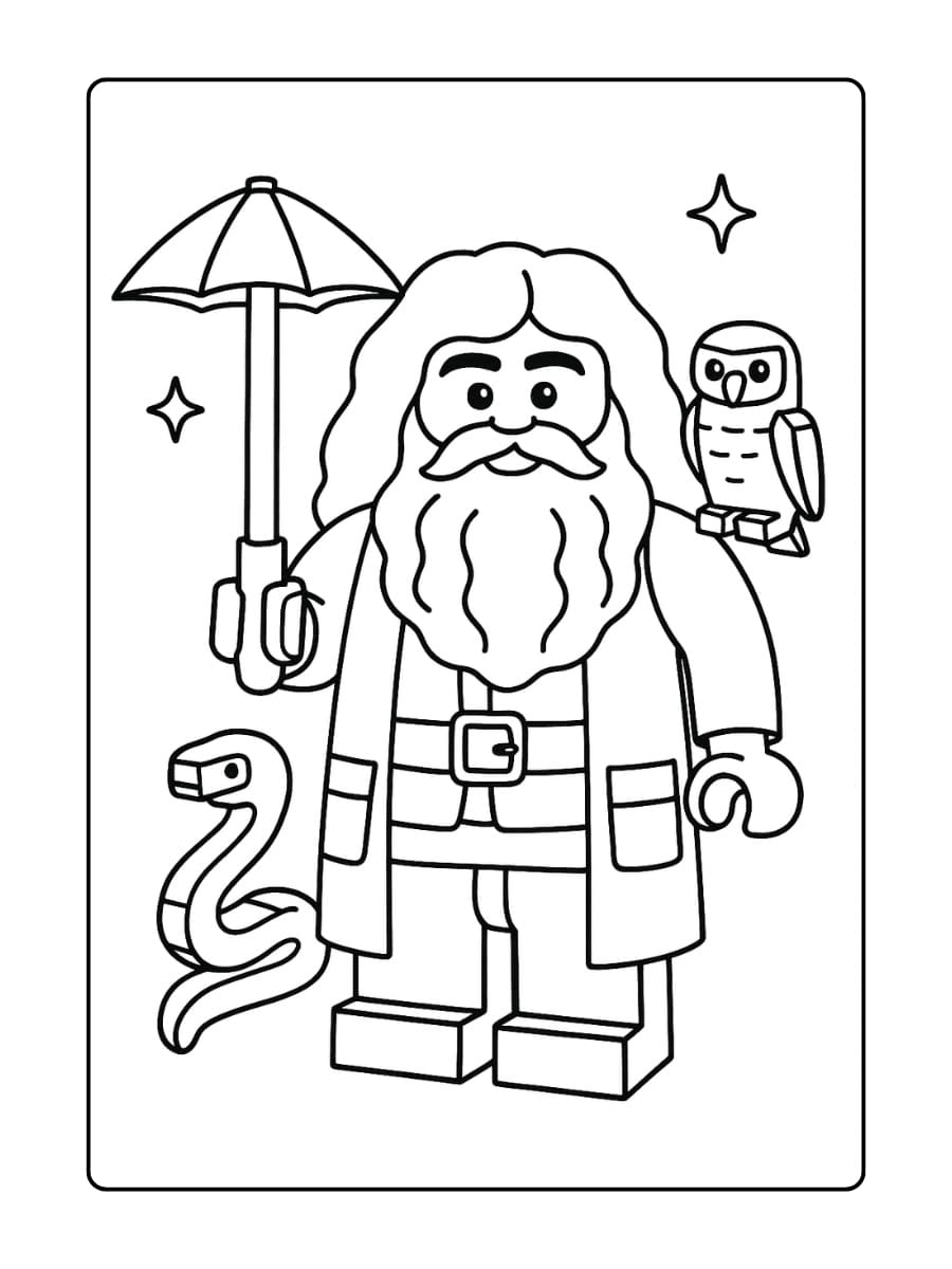 Hagrid met zijn paraplu