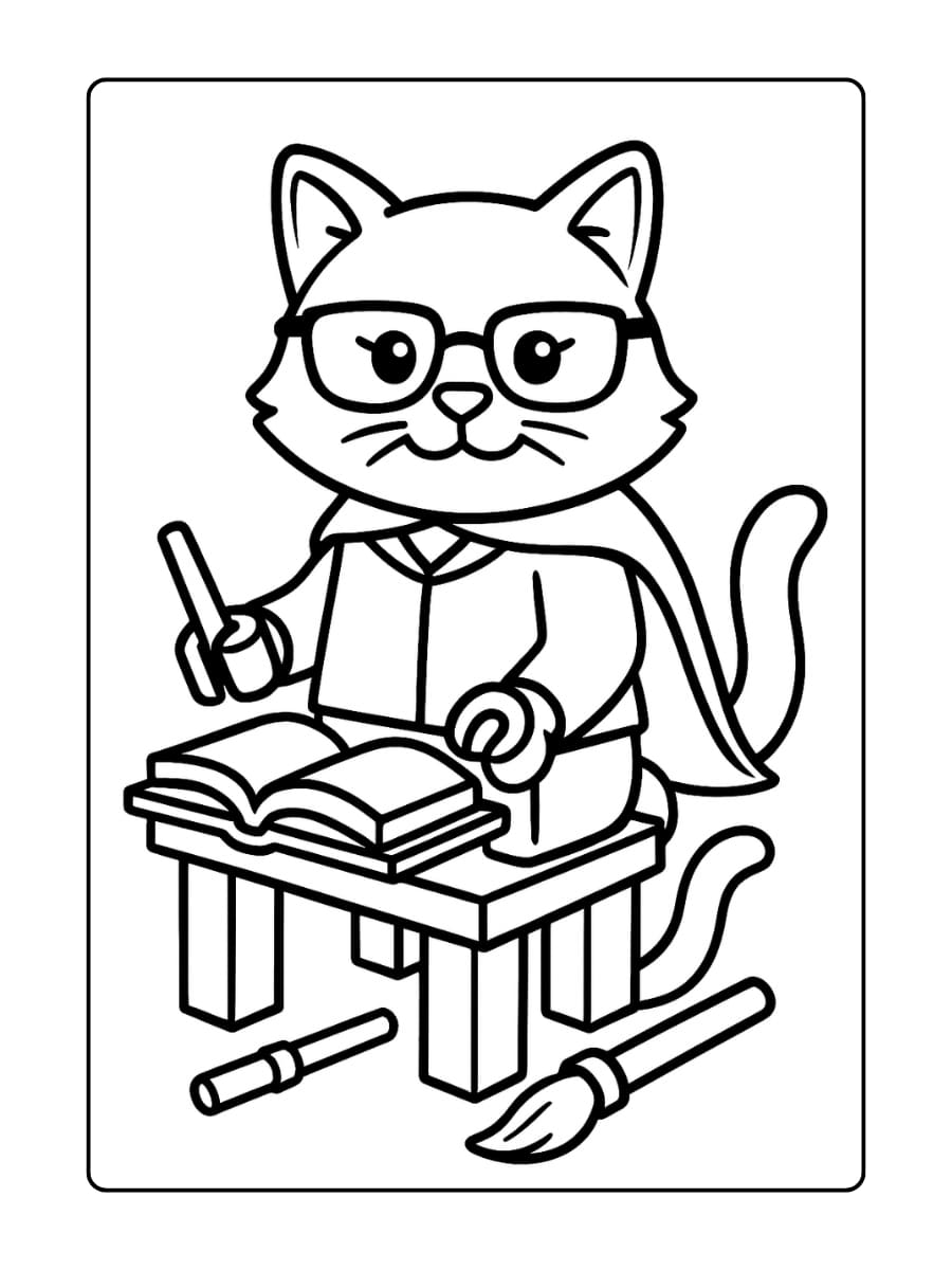 Professor Anderling als LEGO-kat