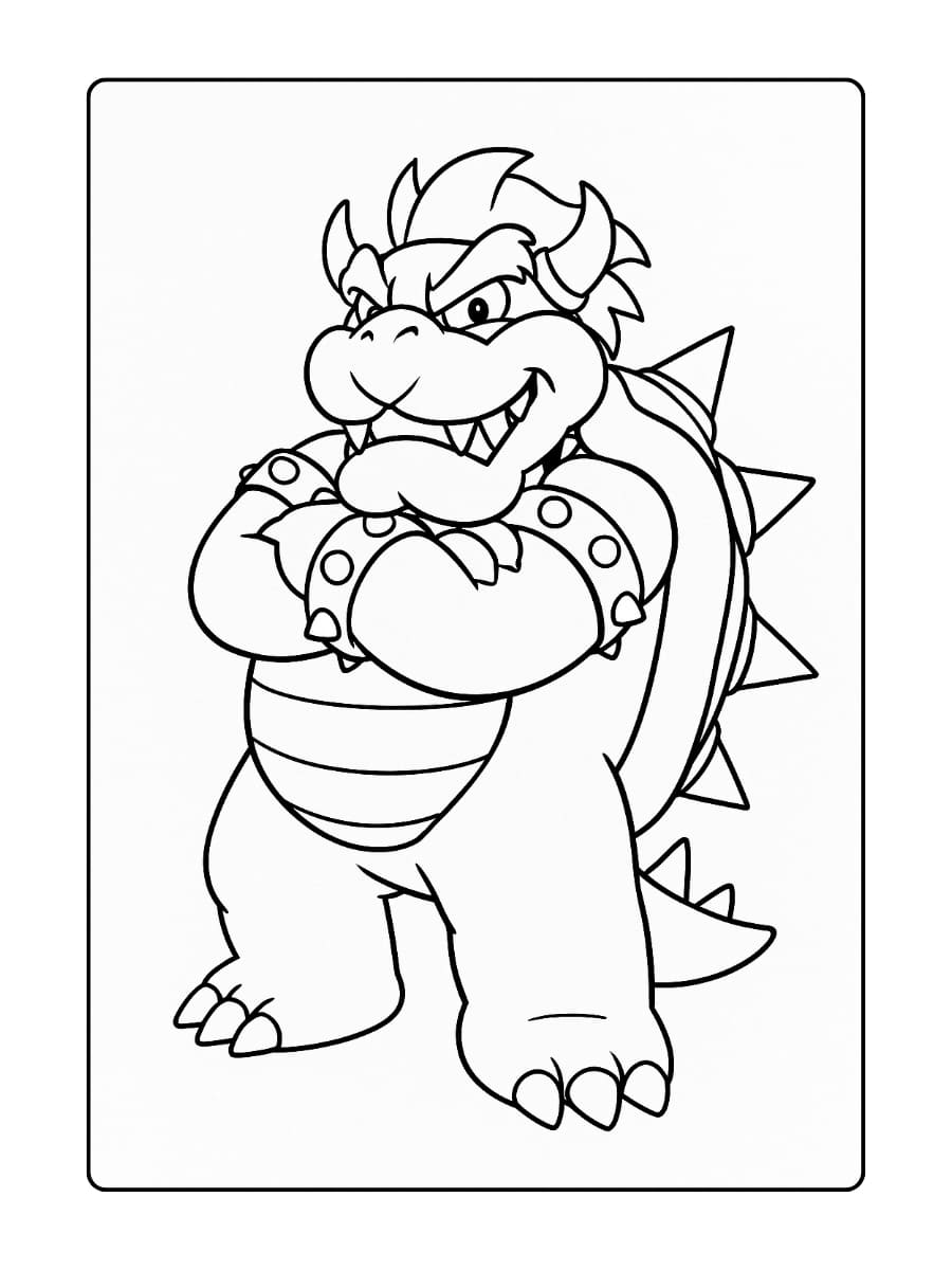 bowser kleurplaat