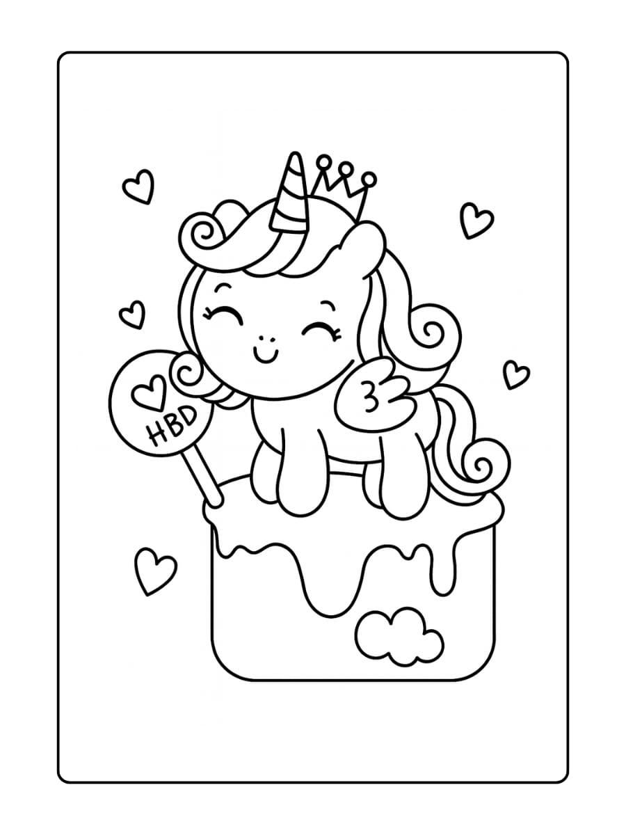 Een baby unicorn die speelt met blokken in de vorm van sterren
