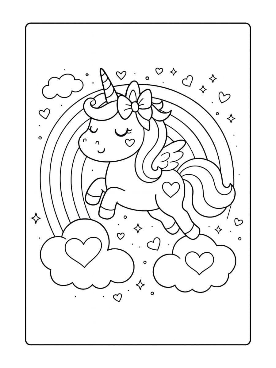 Een unicorn die regenboogijsjes eet Een unicorn die regenboogijsjes eet