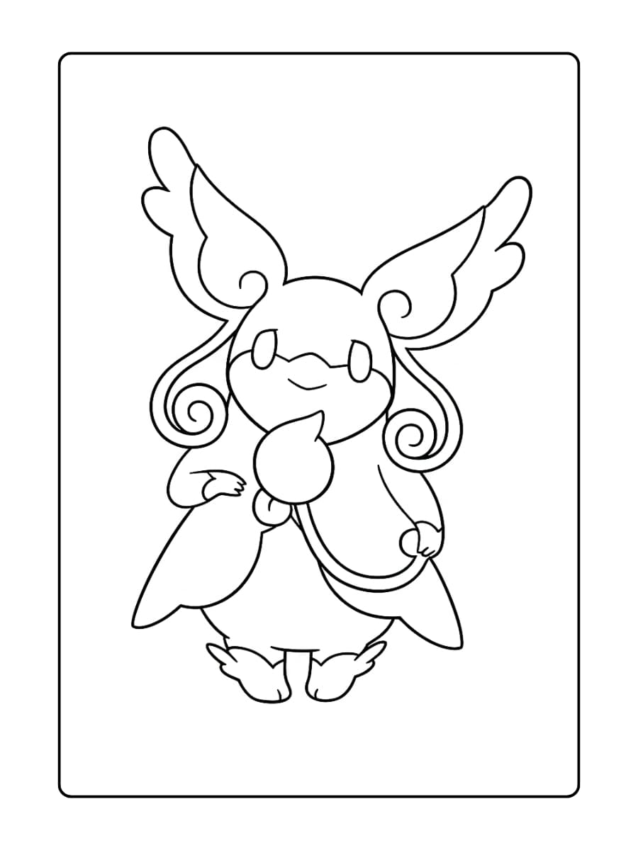 pokemon kleurplaat Mega Audino
