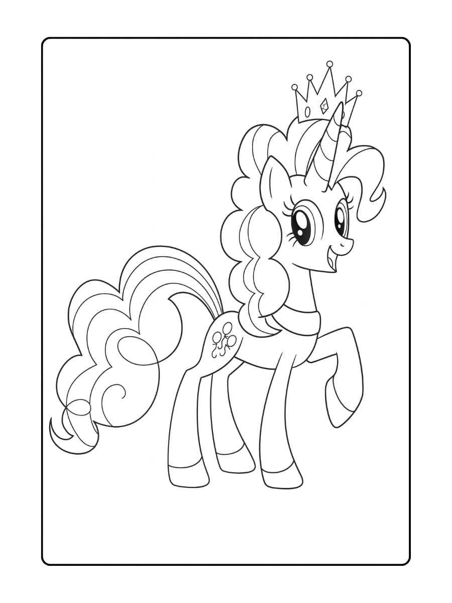 Pinkie Pie met ballonnetjes en confetti