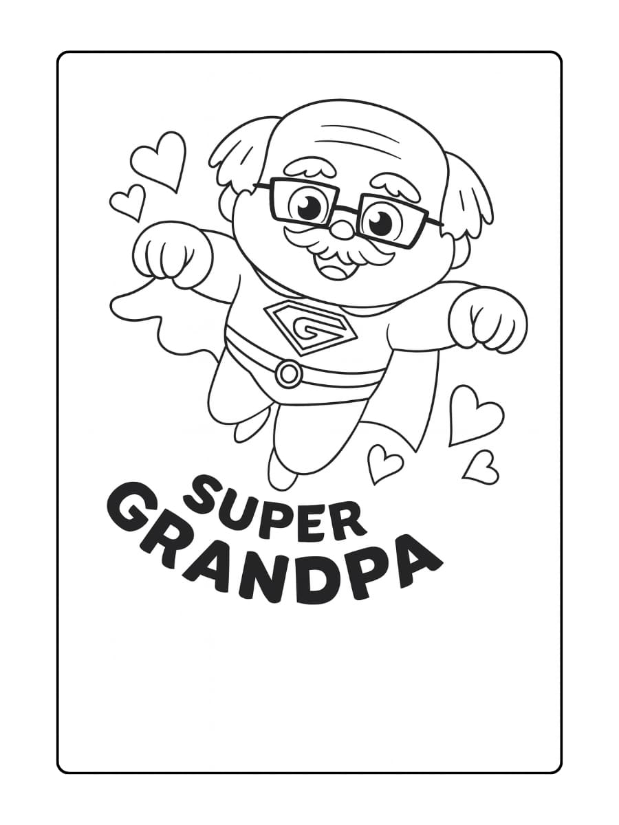 Opa die met kleinkinderen taart eet