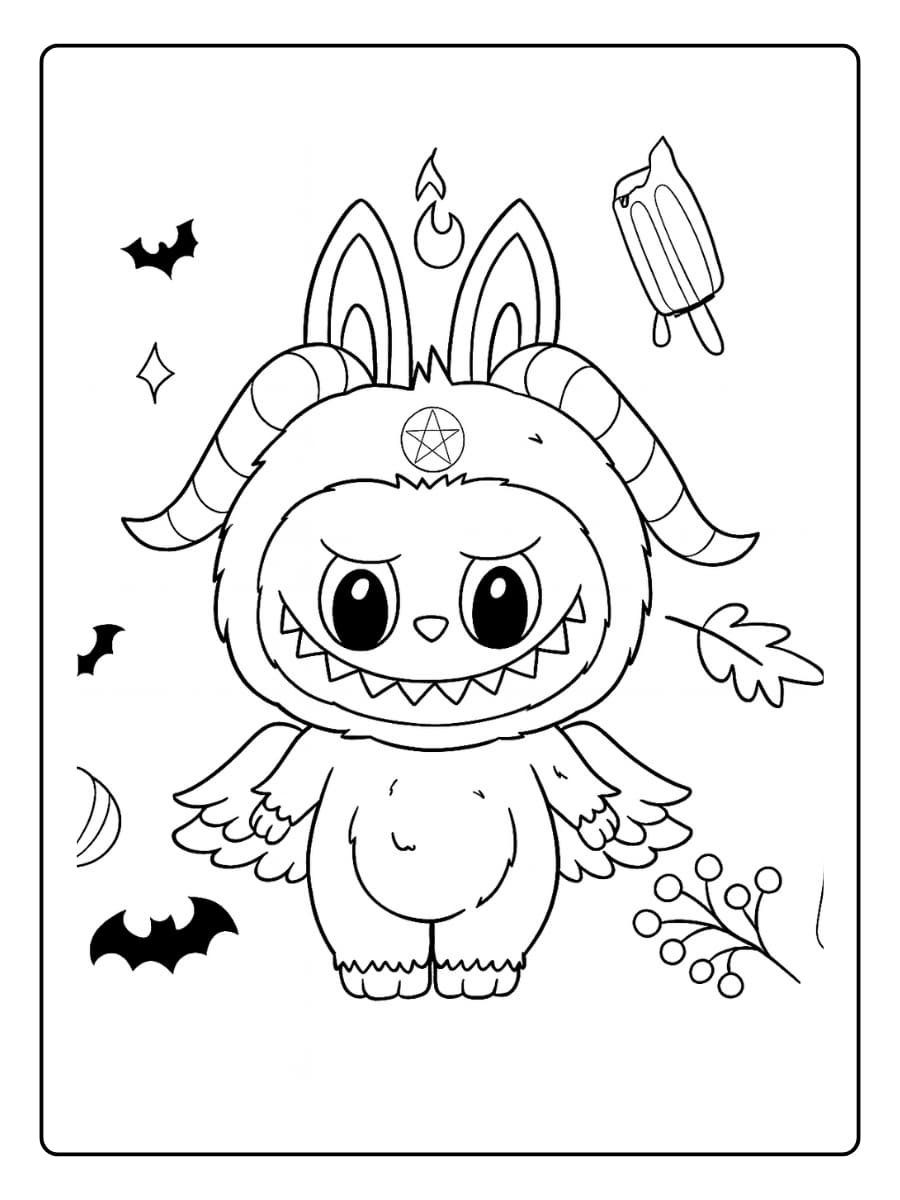 Labubu in een spookachtig kasteel Labubu in een spookachtig kasteel