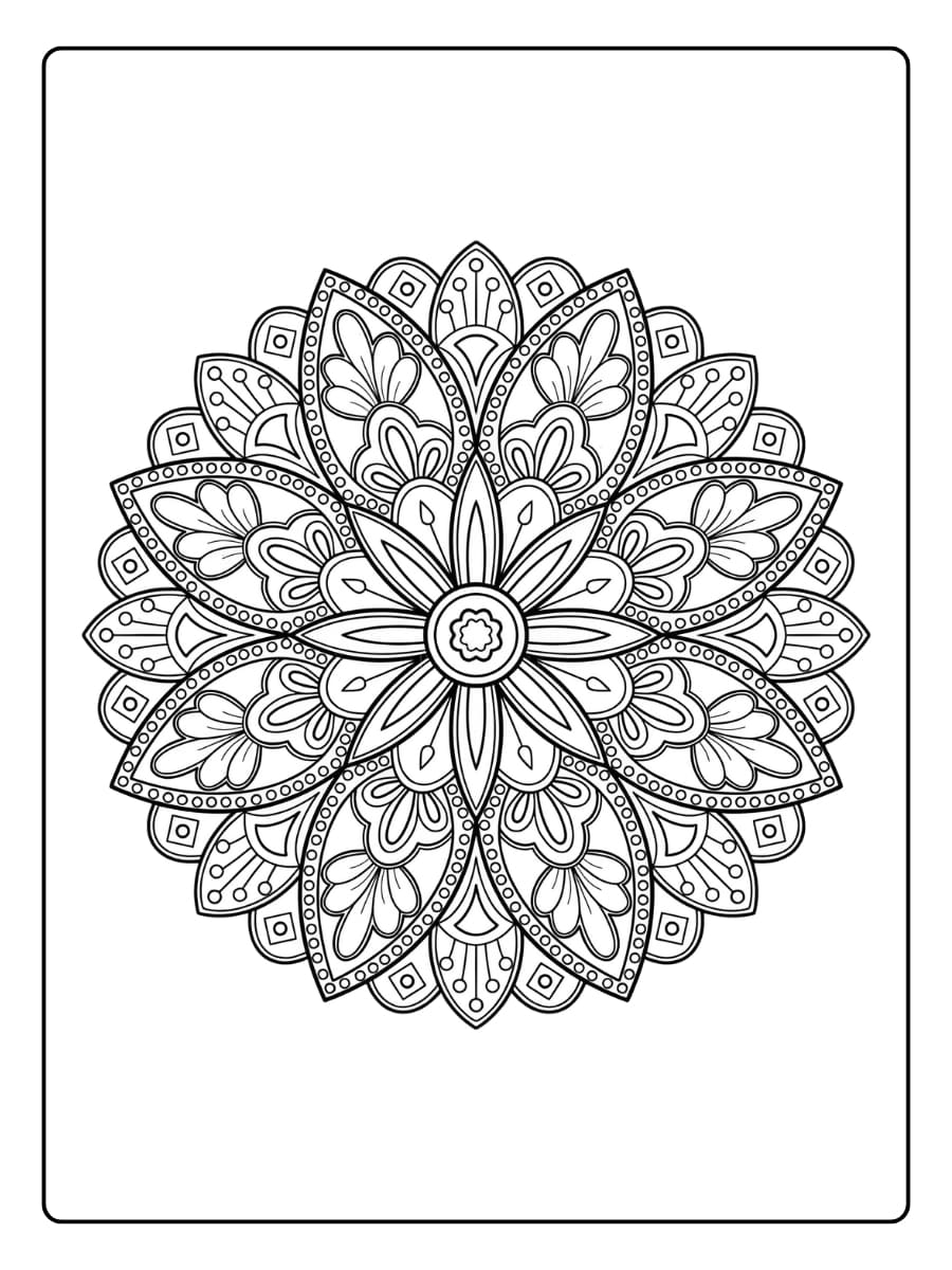 Oude Indische mandala met symbolen Oude Indische mandala met symbolen