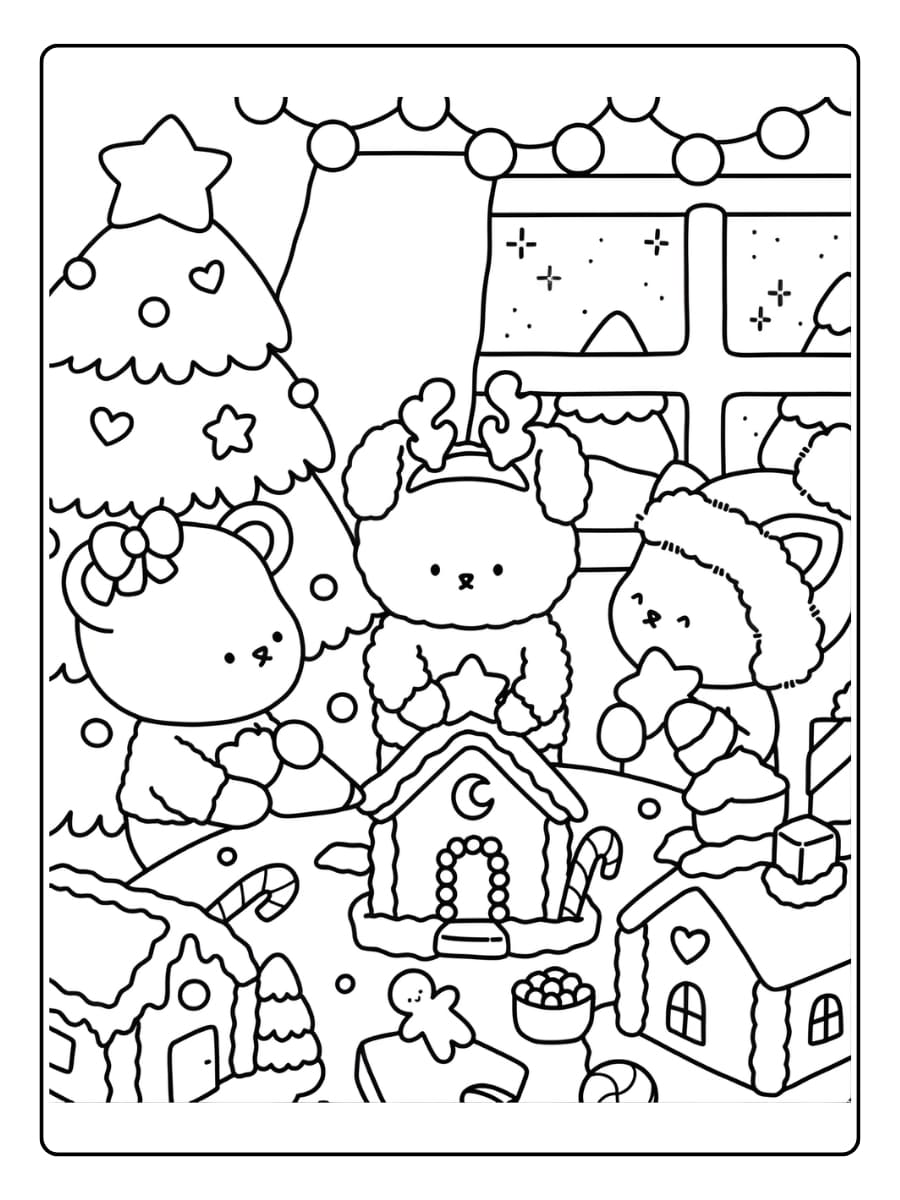 Coco Wyo en de rendieren kleurplaat