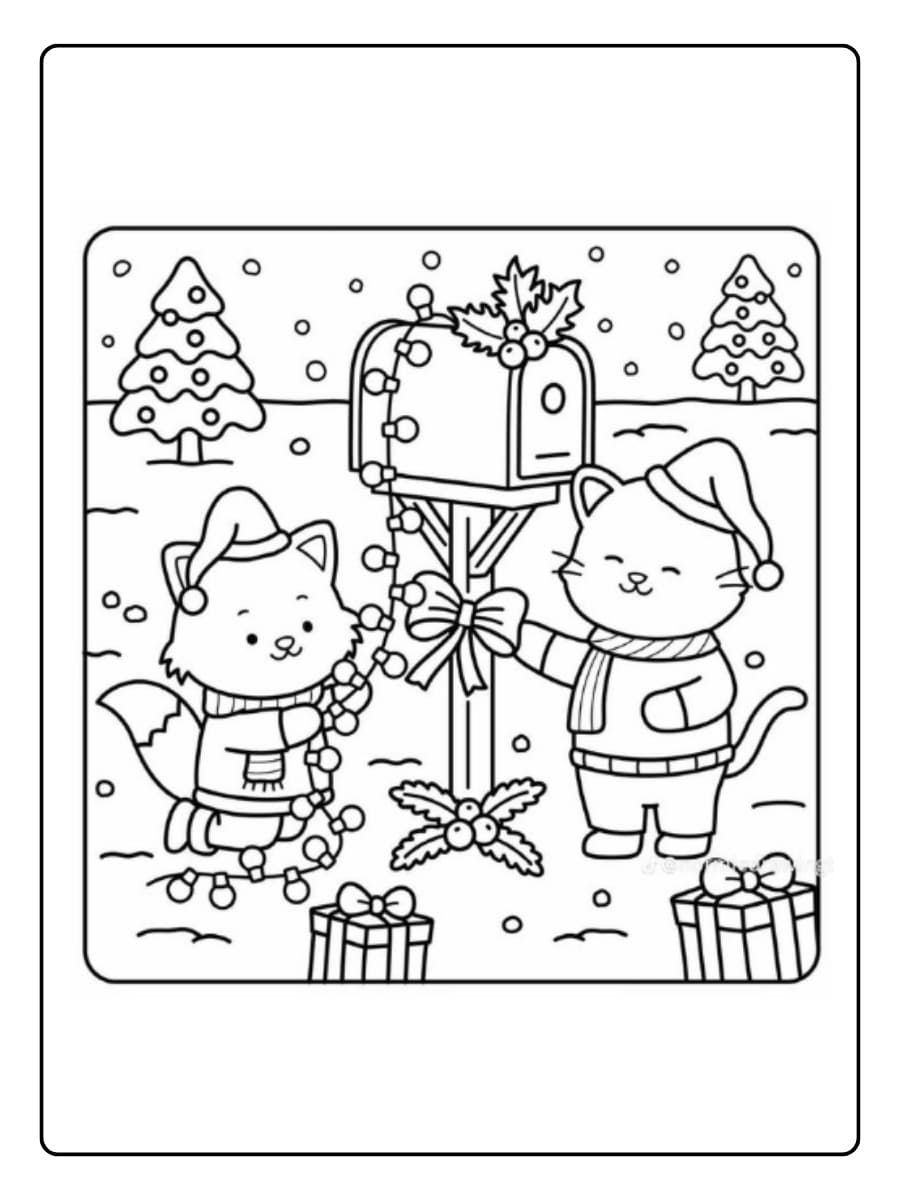 Coco Wyo en de zingende kerstvogels kleurplaat