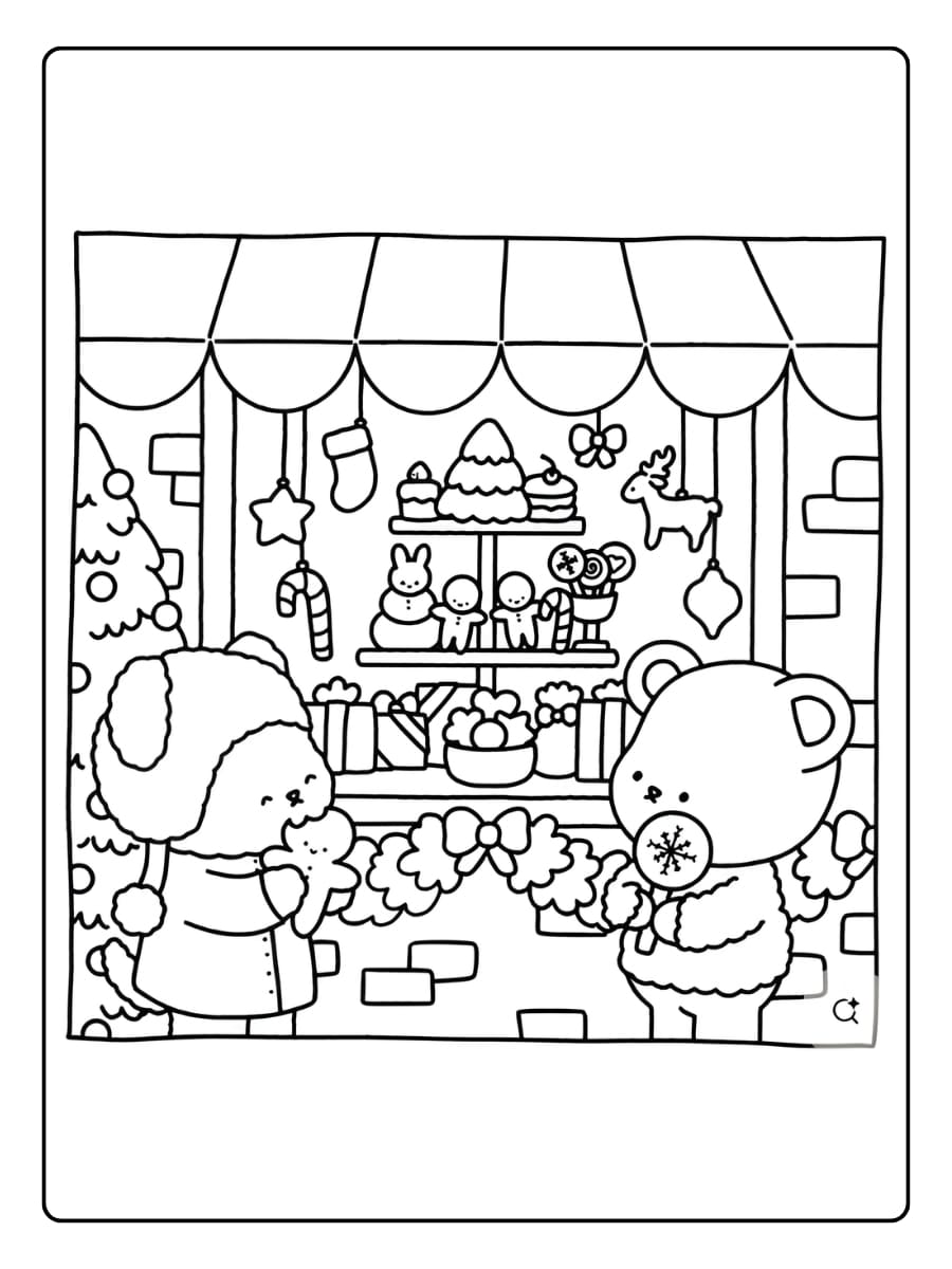 Coco Wyo kerstboomhangers kleurplaat