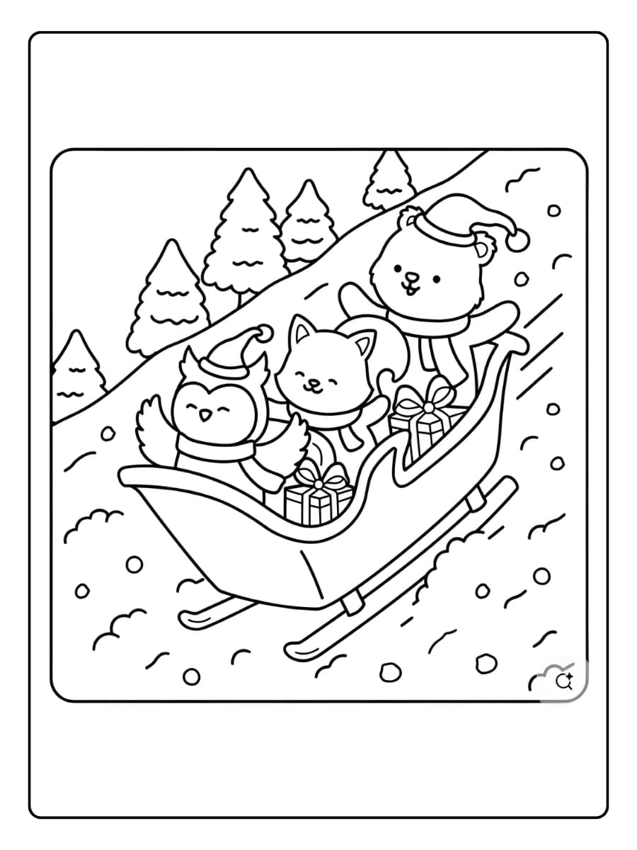 Coco Wyo met kerstbel kleurplaat