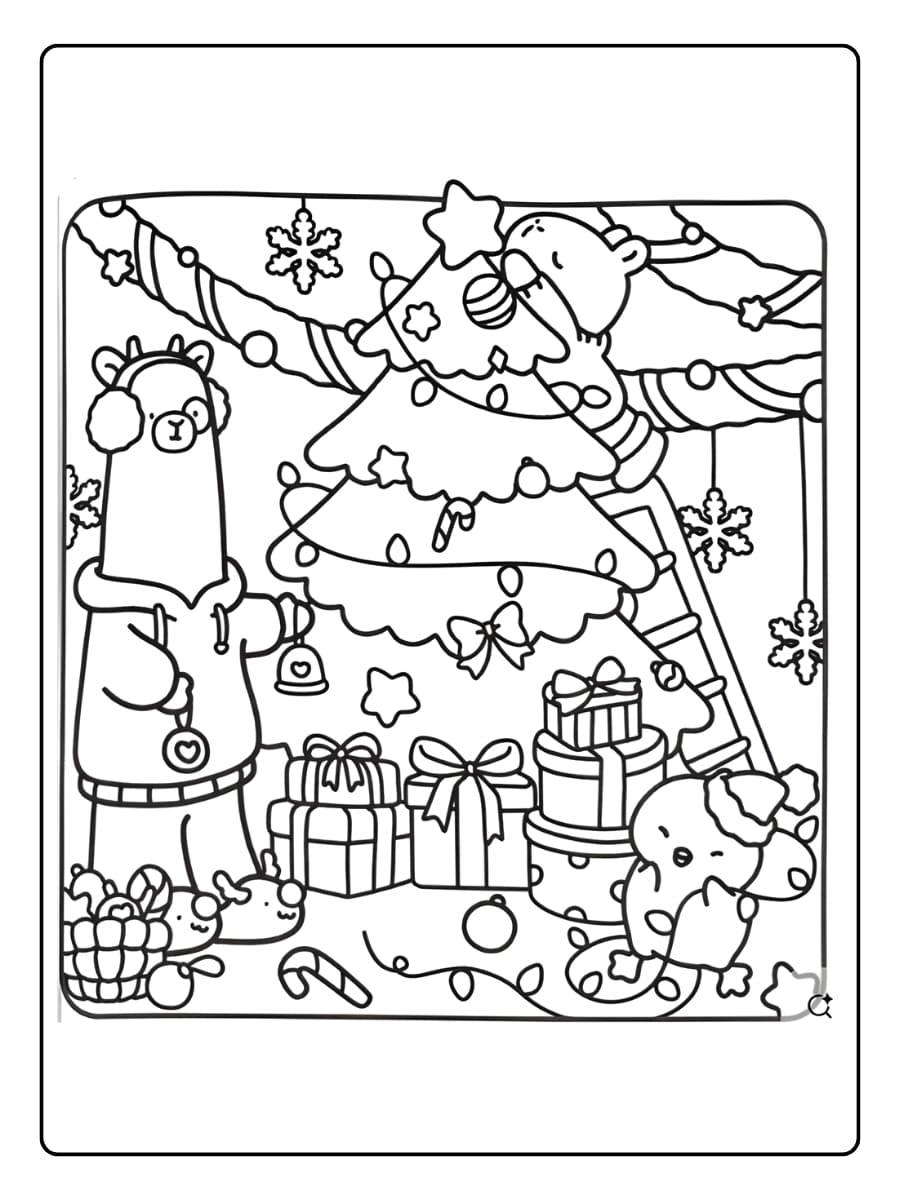 Coco Wyo sneeuwballengevecht kleurplaat