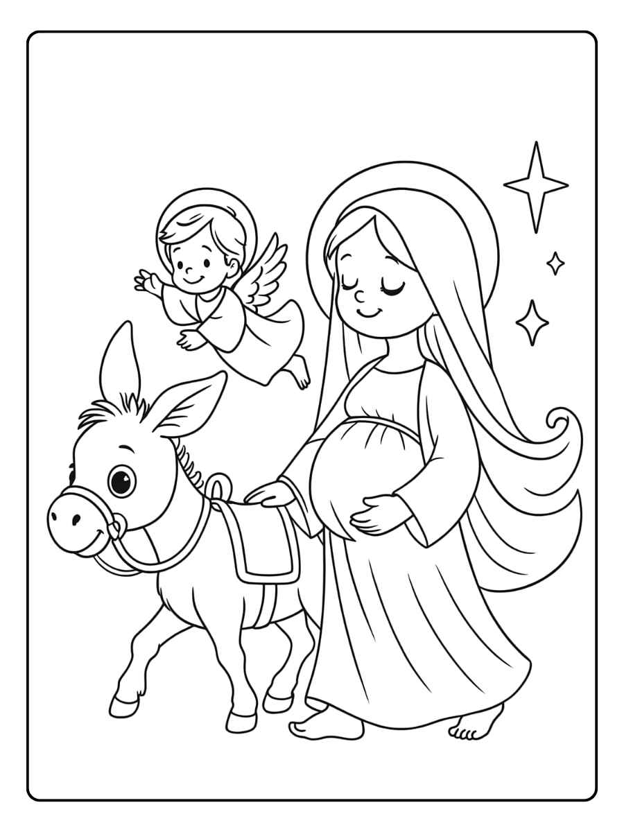 11+ Kerst Kleurplaat Christelijk Om In Te Kleuren - Kleurplaat.center, image size:900x1200