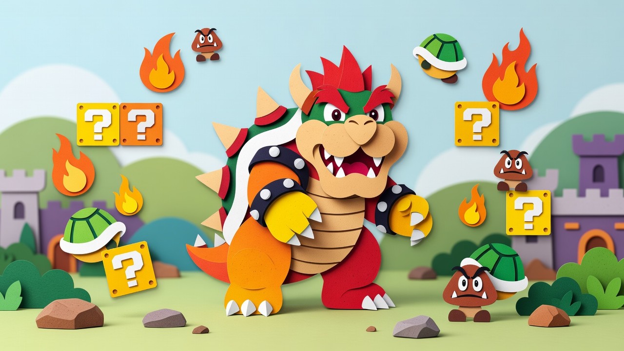 Bowser Kleurplaten