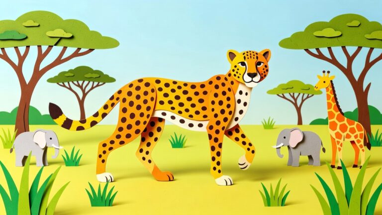 Cheetah Kleurplaten