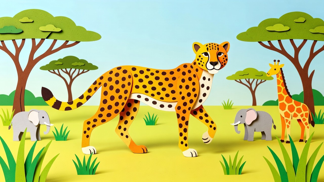 Cheetah Kleurplaten