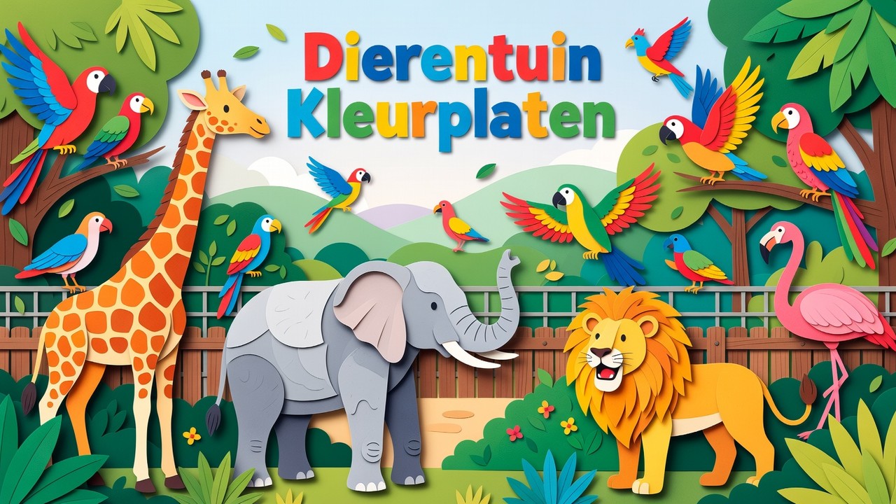 Dierentuin Kleurplaten