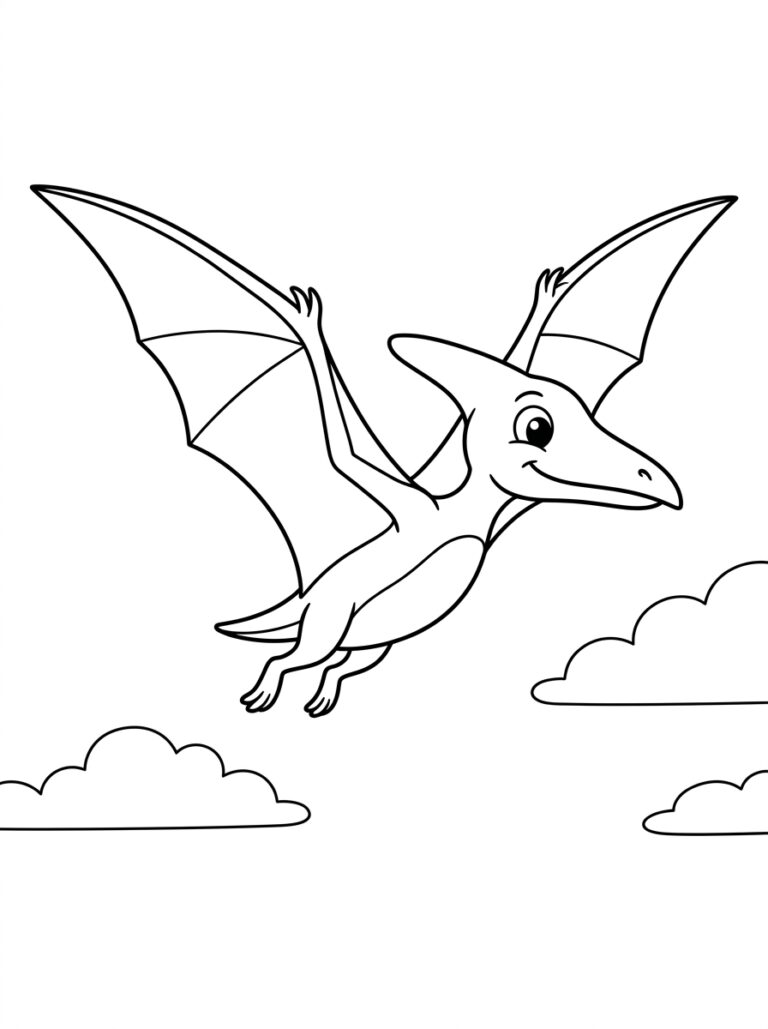 Dinosaurus kleurplaat 18 - gratis printable om te printen