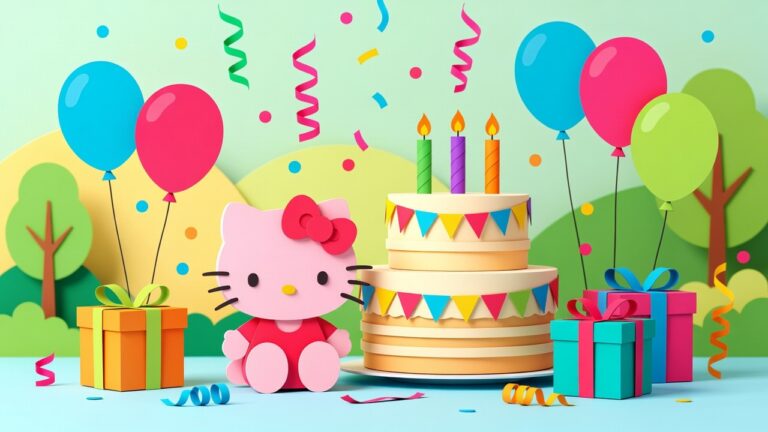 Hello Kitty Verjaardag Kleurplaten om te printen