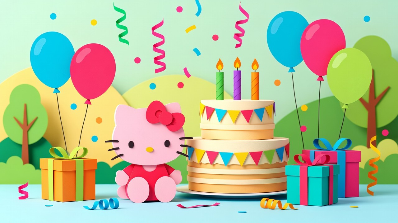 Hello Kitty Verjaardag Kleurplaten