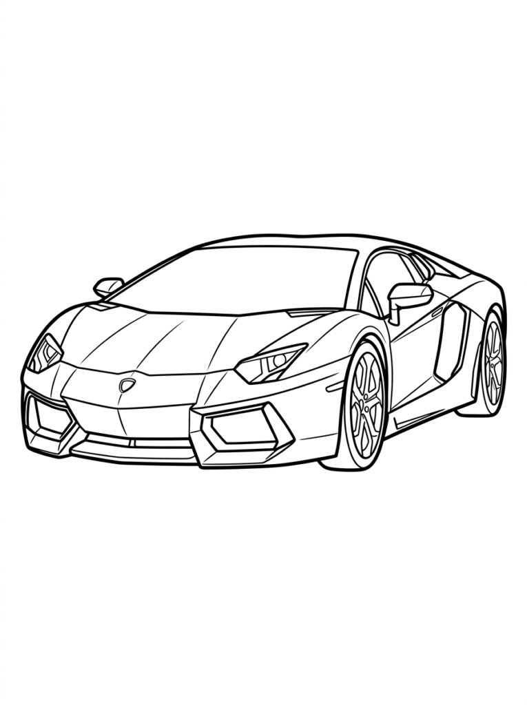 Lamborghini met velgen spiegel en bumper