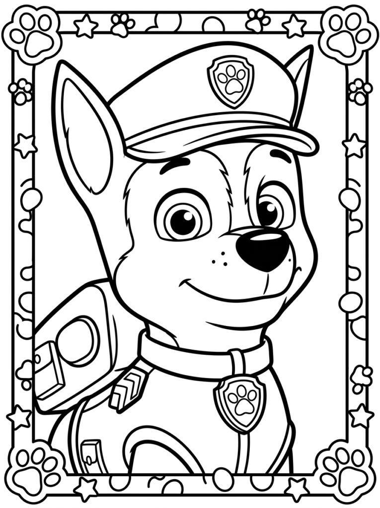 Politiehond met pet en rugzak
