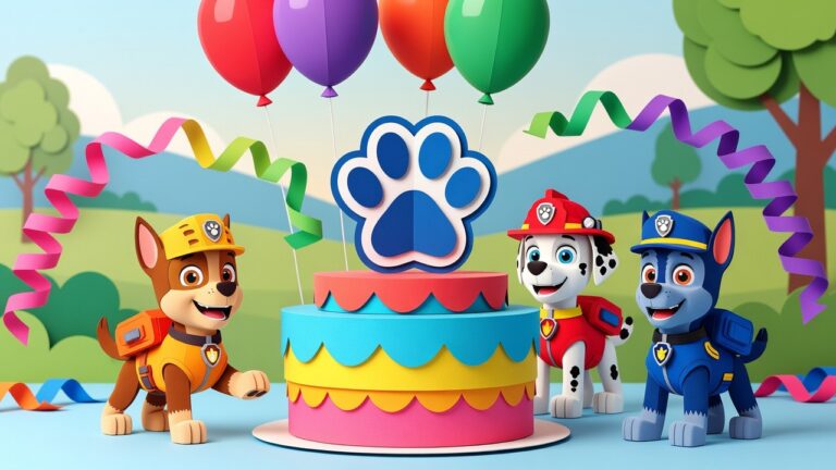 Paw Patrol Verjaardag Kleurplaten om te printen