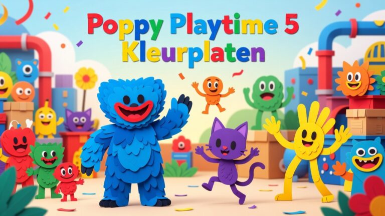 Poppy Playtime 5 Kleurplaten