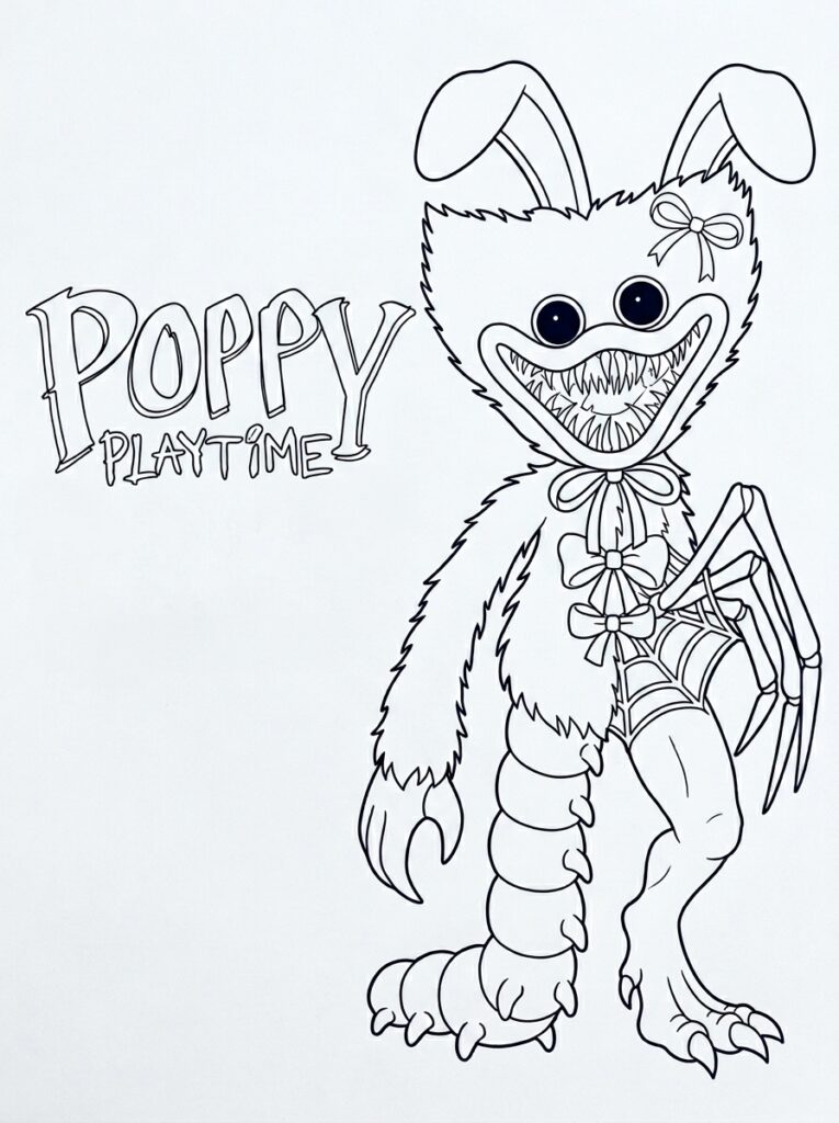 Bunzo Bunny met grote oren en scherpe tanden