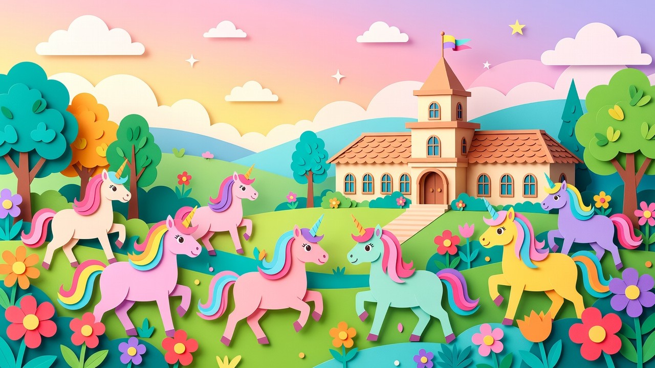 Unicorn Academy Kleurplaten
