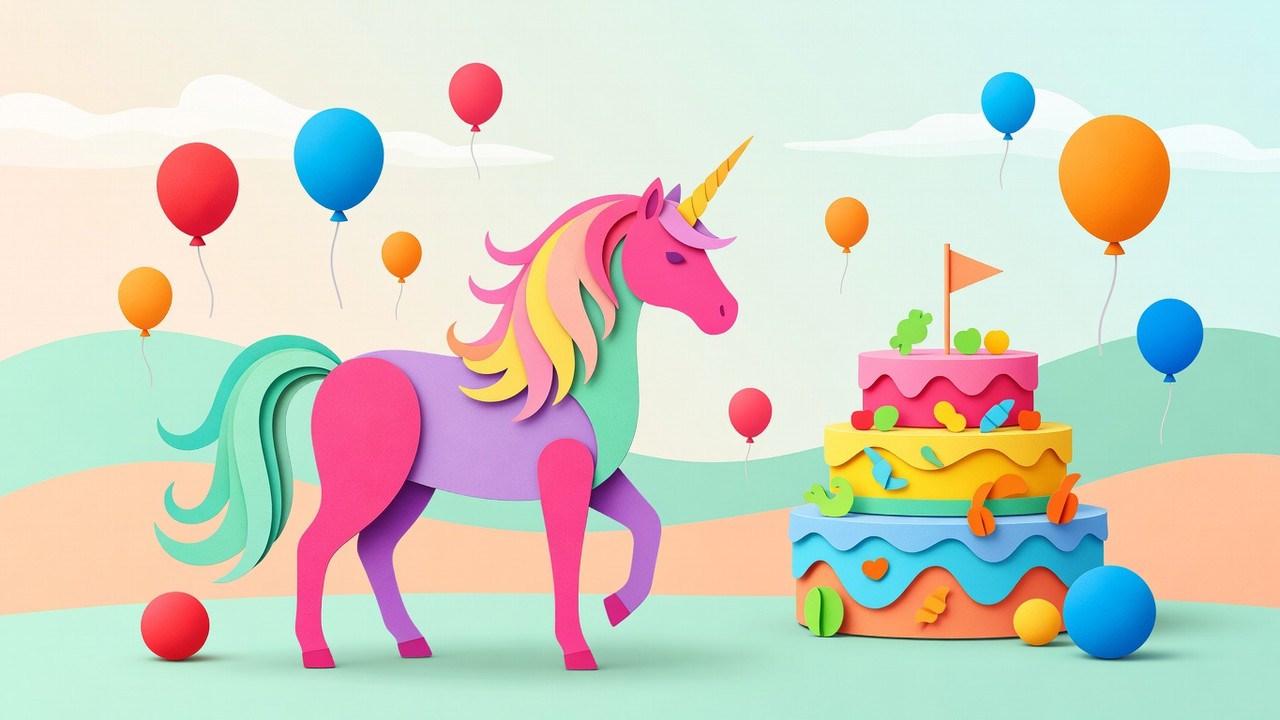Unicorn Verjaardag Kleurplaten