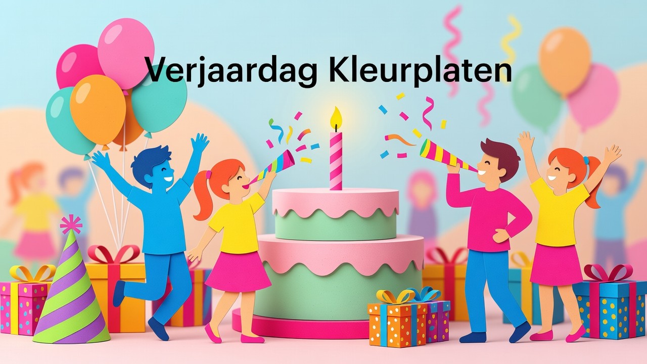Verjaardag Kleurplaten