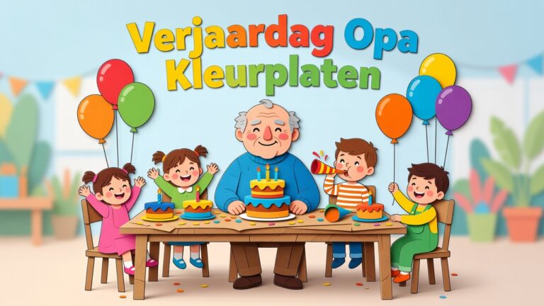 Verjaardag Opa Kleurplaten om te printen