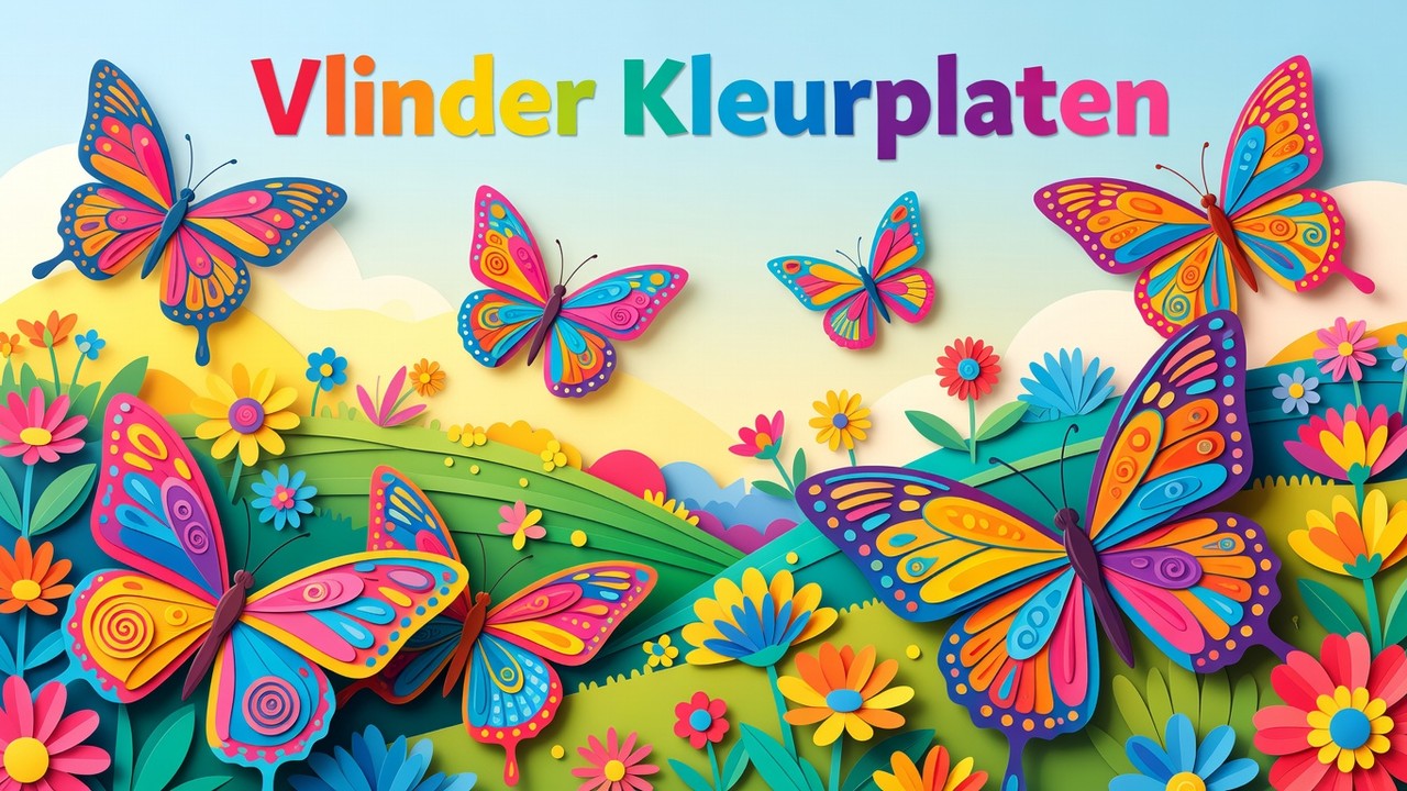Vlinder Kleurplaten