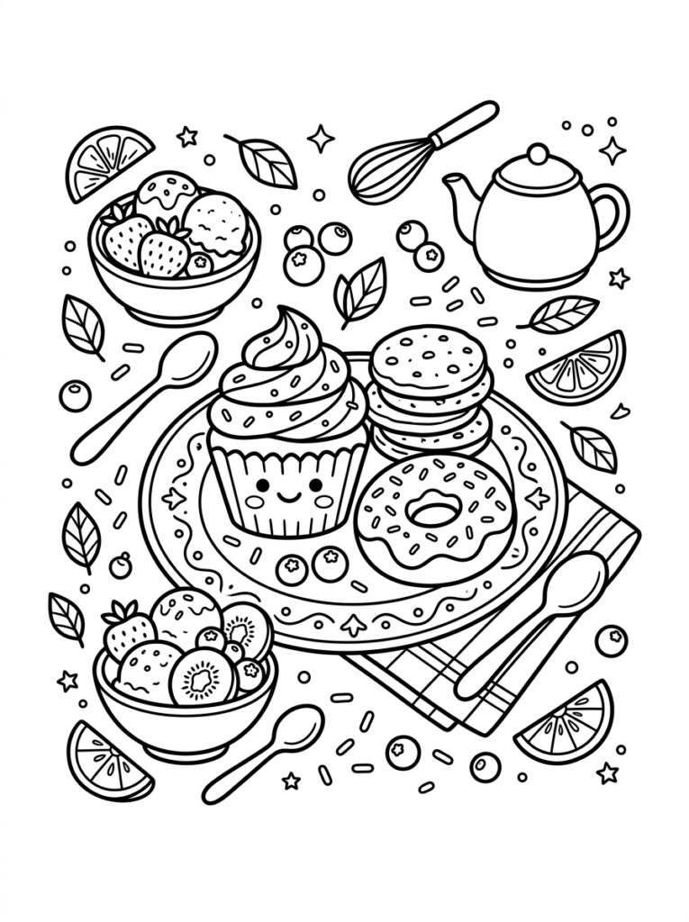 Aardbeien Kleurplaten (Gratis PDF Printables) 18 - gratis kleurplaat om te printen