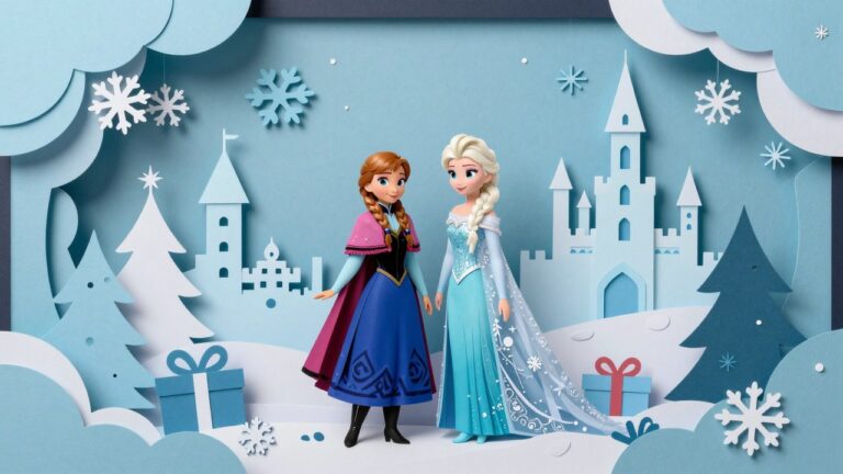 Anna en Elsa kerst Kleurplaten