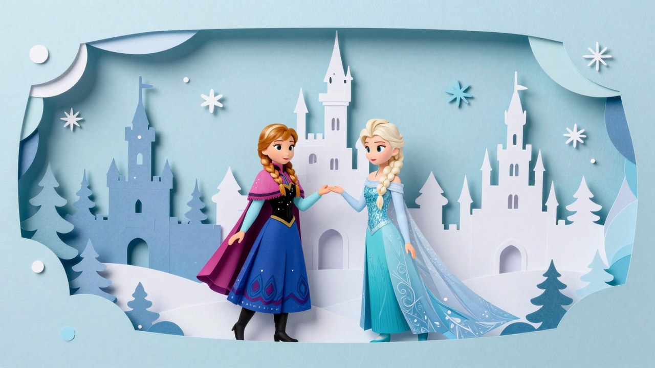 Anna en Elsa Kleurplaten