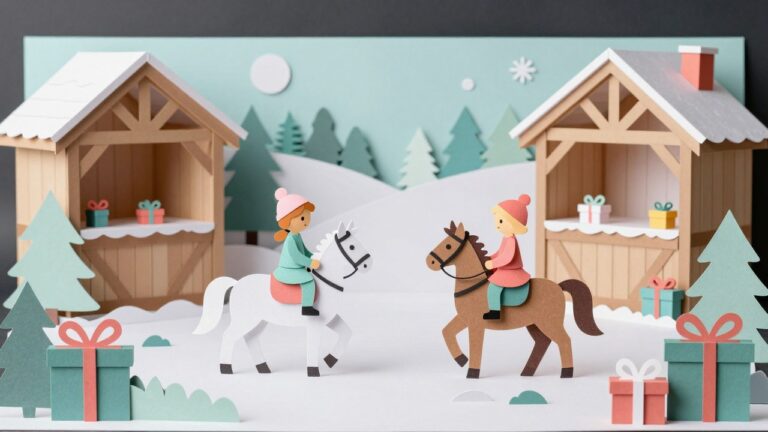 Bibi en Tina kerst Kleurplaten