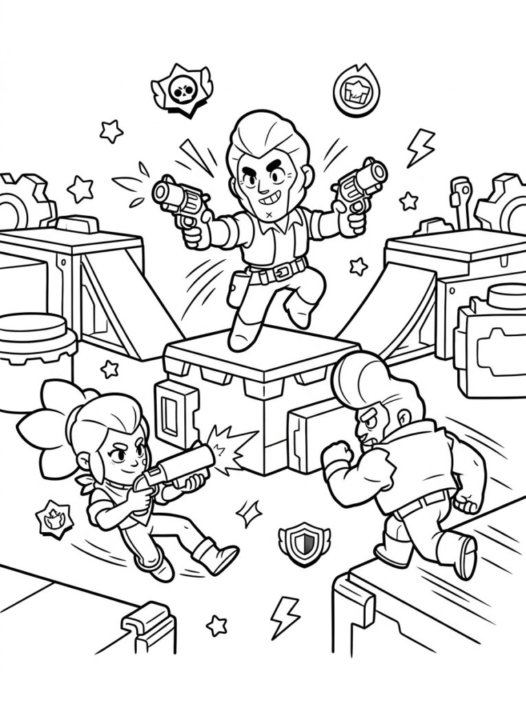 Brawl Stars Kleurplaten (Gratis PDF Printables) 17 - gratis kleurplaat om te printen