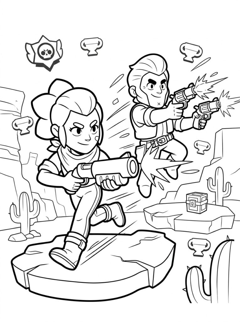 Brawl Stars Kleurplaten (Gratis PDF Printables) 21 - gratis kleurplaat om te printen