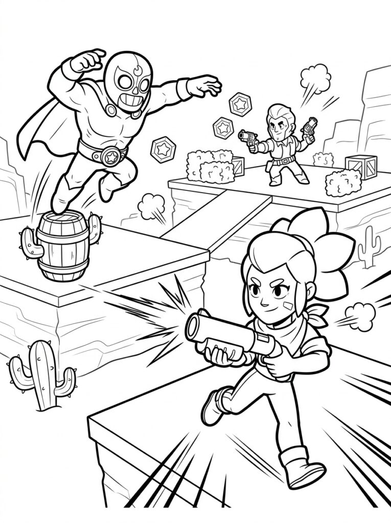 Brawl Stars Kleurplaten (Gratis PDF Printables) 24 - gratis kleurplaat om te printen