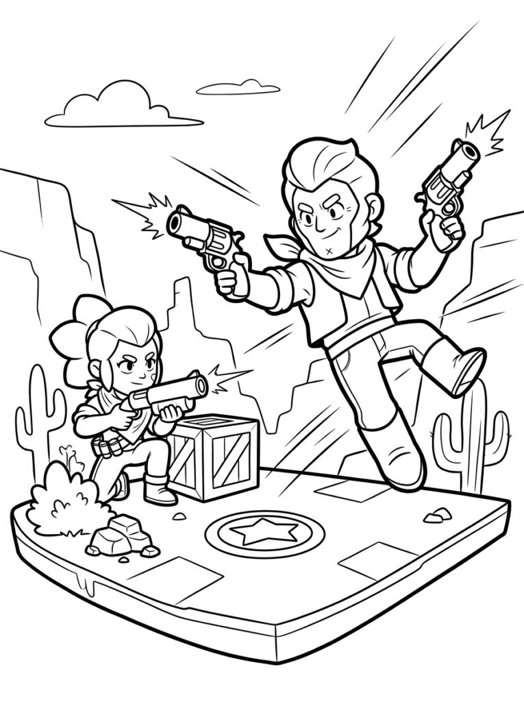Brawl Stars Kleurplaten (Gratis PDF Printables) 25 - gratis kleurplaat om te printen