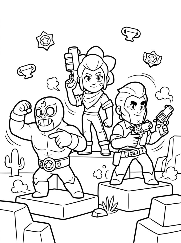 Brawl Stars Kleurplaten (Gratis PDF Printables) 31 - gratis kleurplaat om te printen