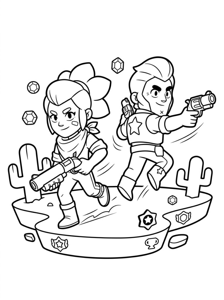 Brawl Stars Kleurplaten (Gratis PDF Printables) 32 - gratis kleurplaat om te printen
