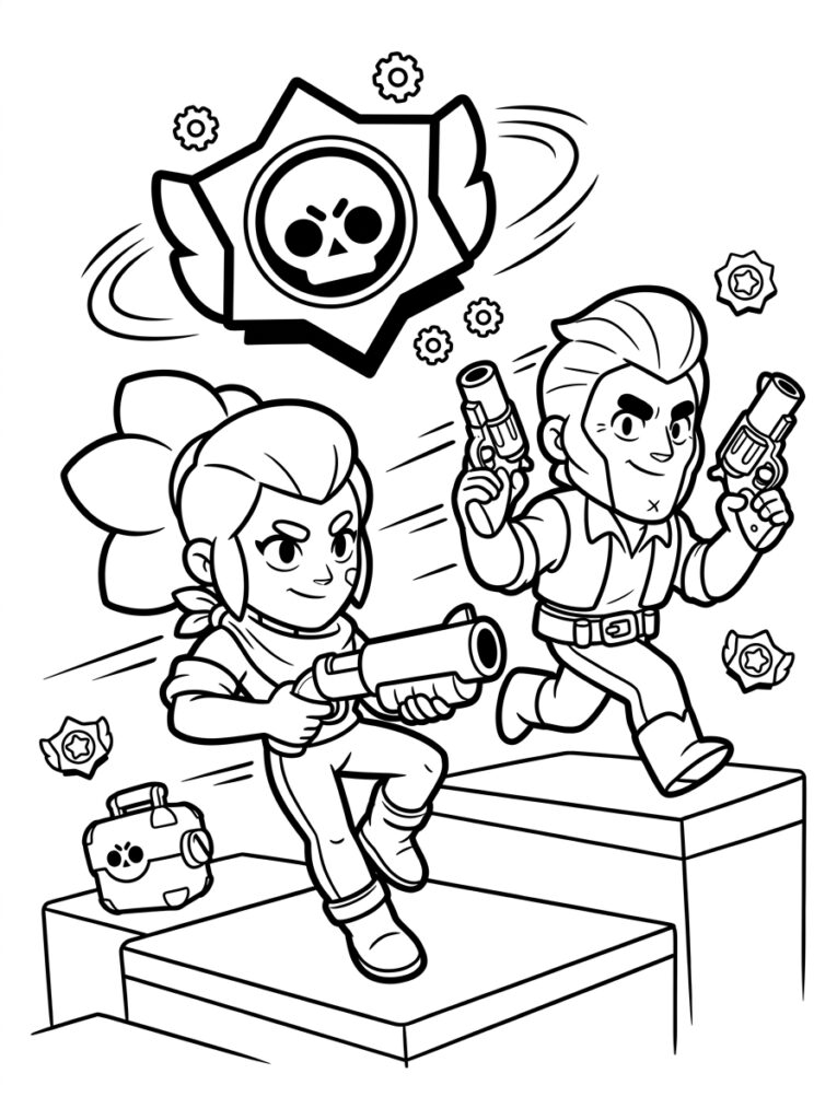 Brawl Stars Kleurplaten (Gratis PDF Printables) 34 - gratis kleurplaat om te printen
