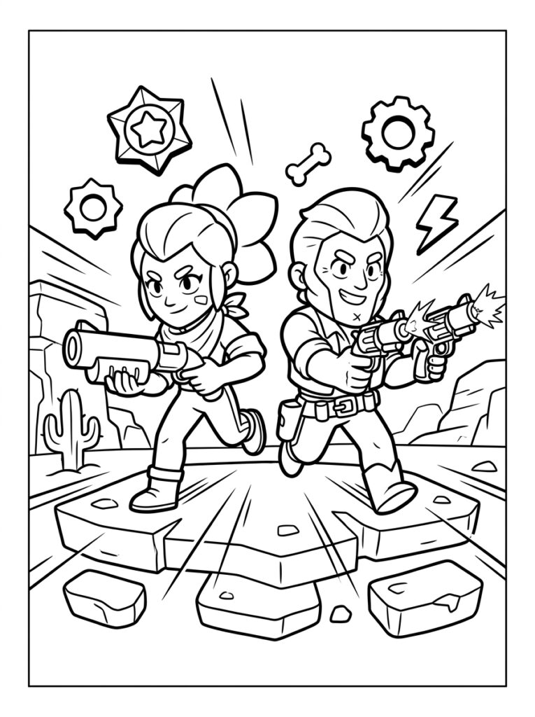 Brawl Stars Kleurplaten (Gratis PDF Printables) 37 - gratis kleurplaat om te printen