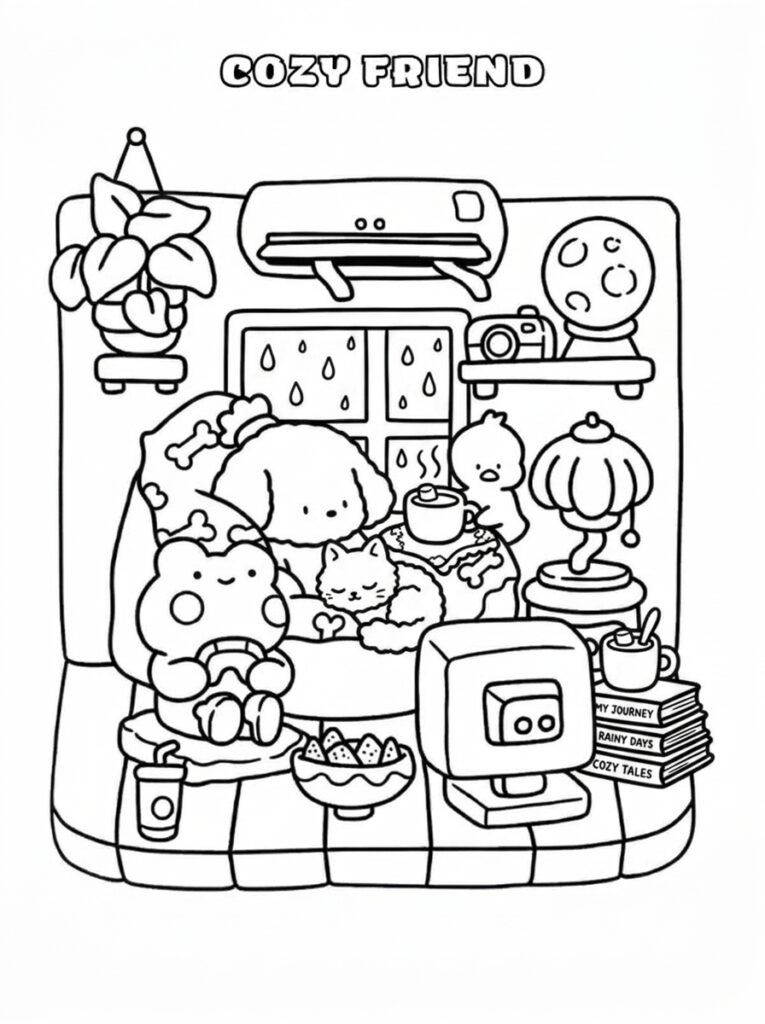 Coco Wyo Kleurplaten (Gratis PDF Printables) 05 - gratis kleurplaat om te printen