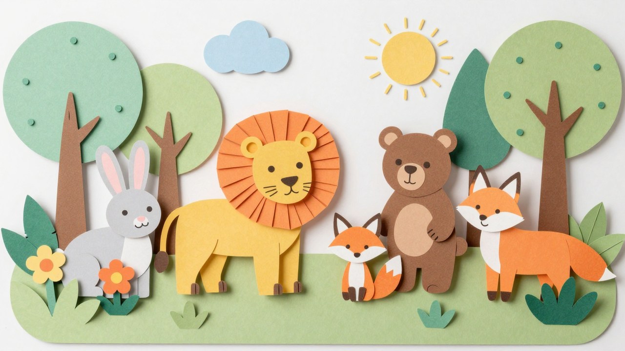 Dieren voor kinderen Kleurplaten (Gratis PDF Printables) kleurrijke thumbnail
