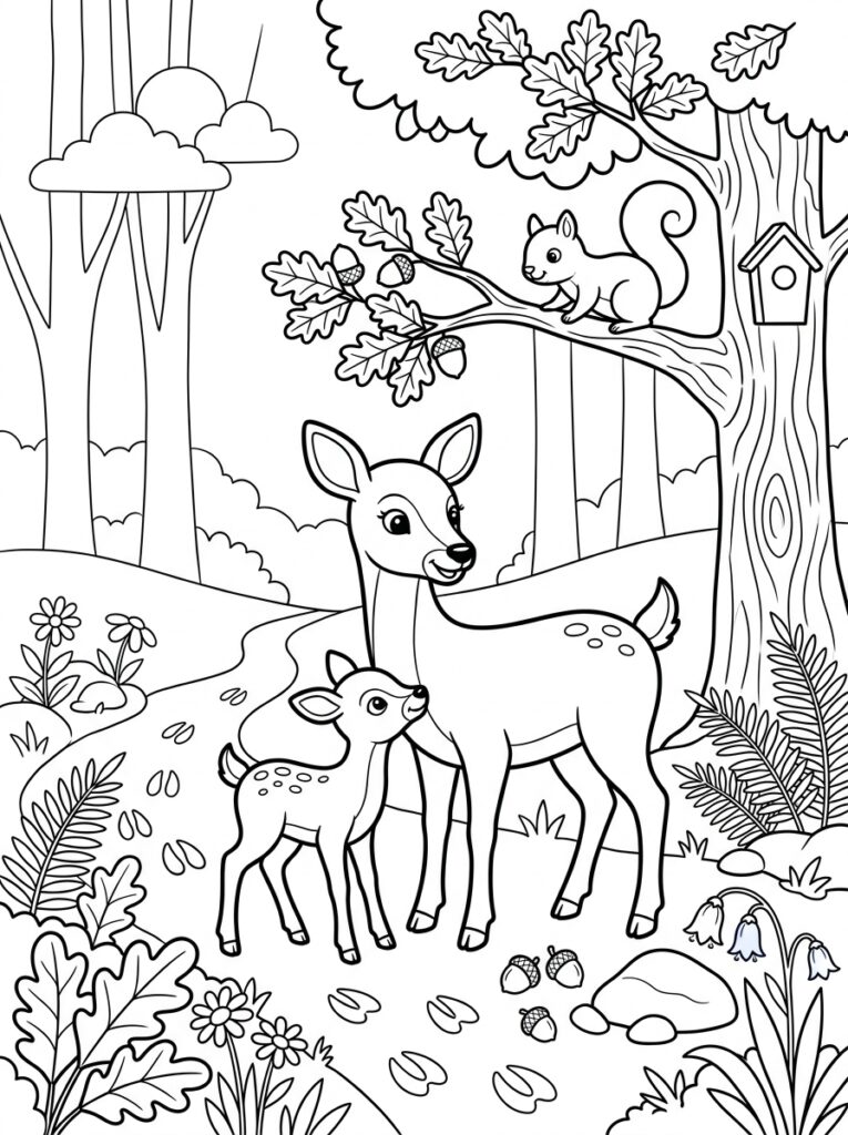 Dieren voor kinderen Kleurplaten (Gratis PDF Printables) 22 - gratis kleurplaat om te printen