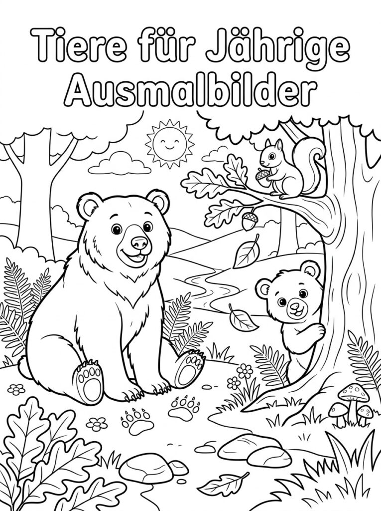 Dieren voor kinderen Kleurplaten (Gratis PDF Printables) 24 - gratis kleurplaat om te printen